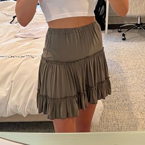 Princess Polly Marlowe Army Green Mini Skirt (size 2)